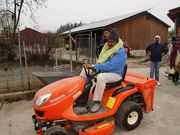 Indische Landwirte auf einer landwirtschaftlichen Einrichtung